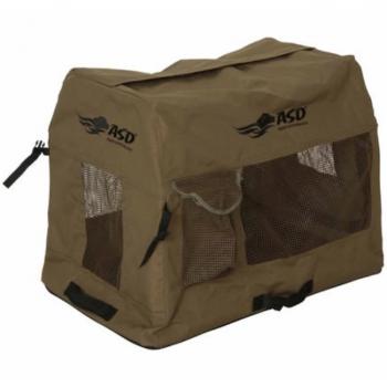 Transportabler Zwinger Stoffzwinger Quick Set Reise-Kennel Marsh Brown